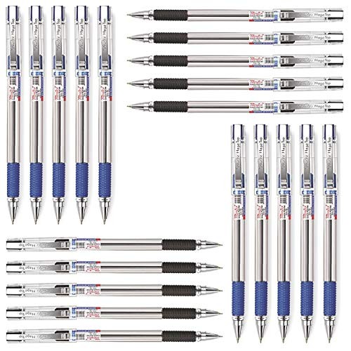 Montex Mega Top Ball Pen - (Blue 10 & Black 10) By DTL Company
