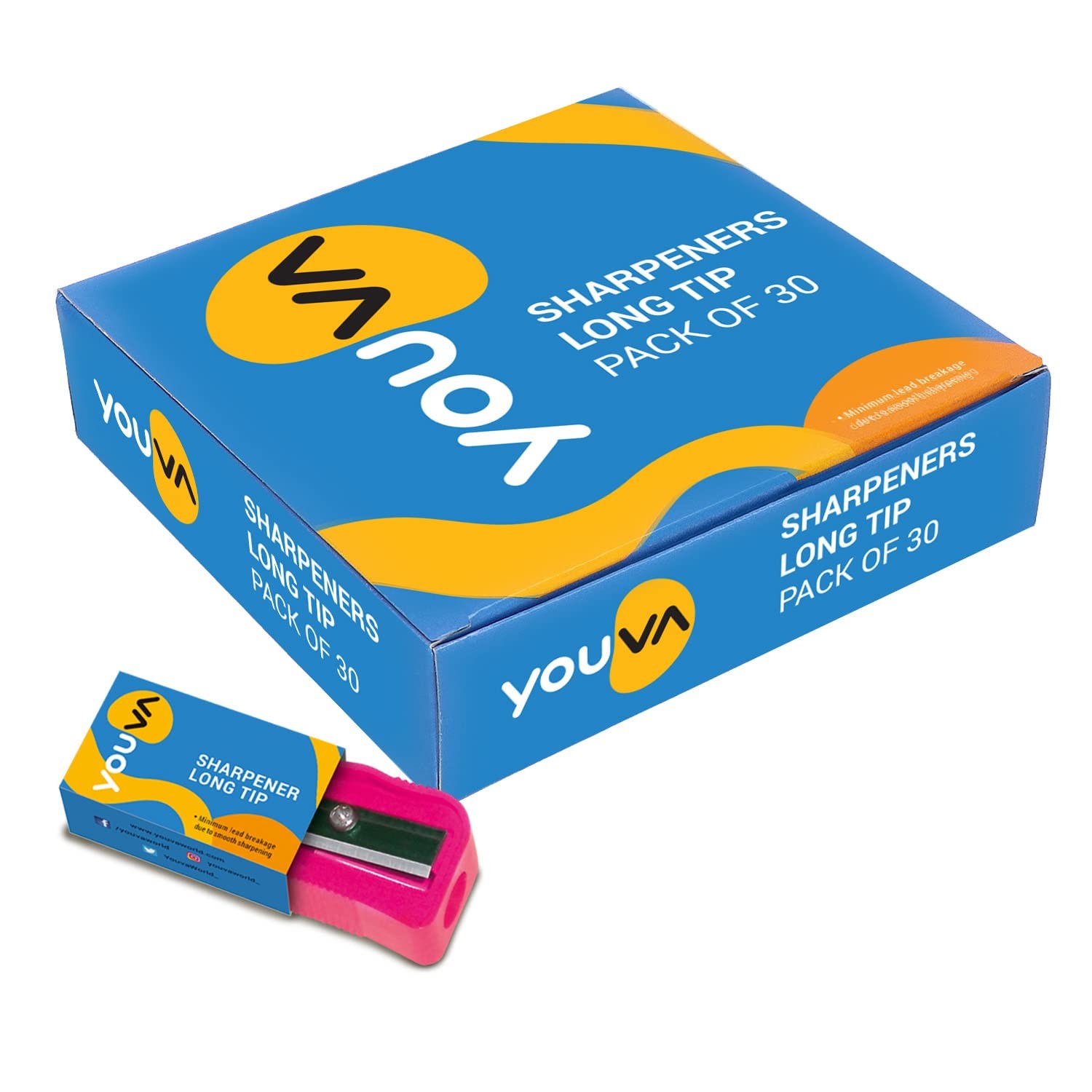 Navneet Youva | Long Tip | Sharpeners | Pack of 30