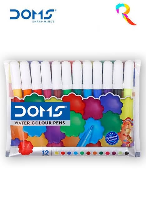 Doms 12 Shades Water Color Sketch Pens Pack of 20| Useful in Drawing For School Children Student| Best Birthday Gift