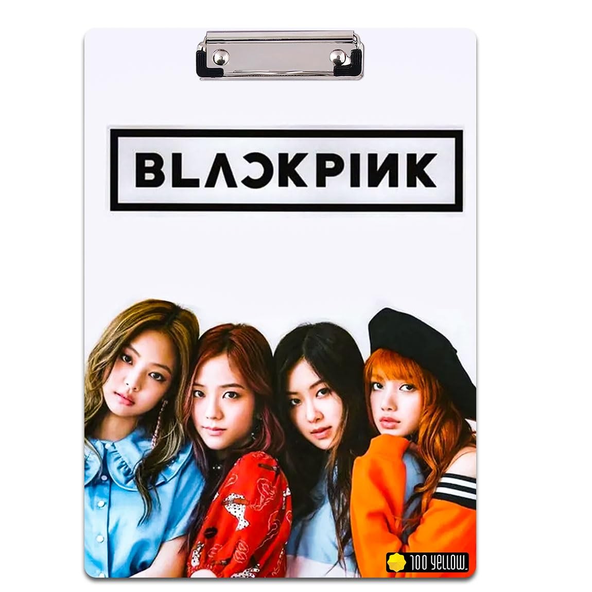 100yellow® Modern Glamour: Black Pink Theme Writing Pad Clipboard | Perfect for Trendy Kids' Birthday Return Gifts| Size: 14 x 10 Inches | Wooden