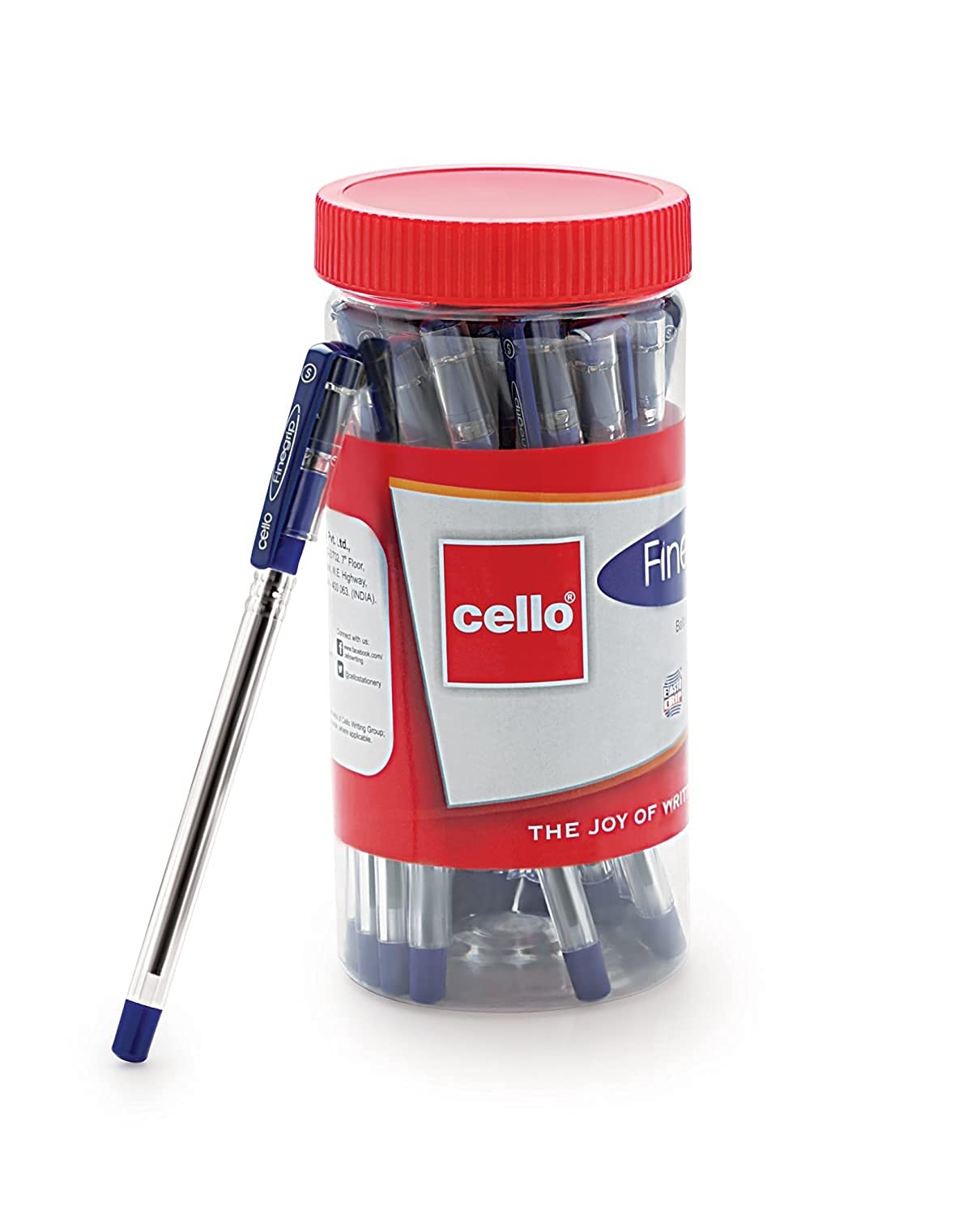 Cello Finegrip Ball Pen Set - Pack of 25 (Blue)