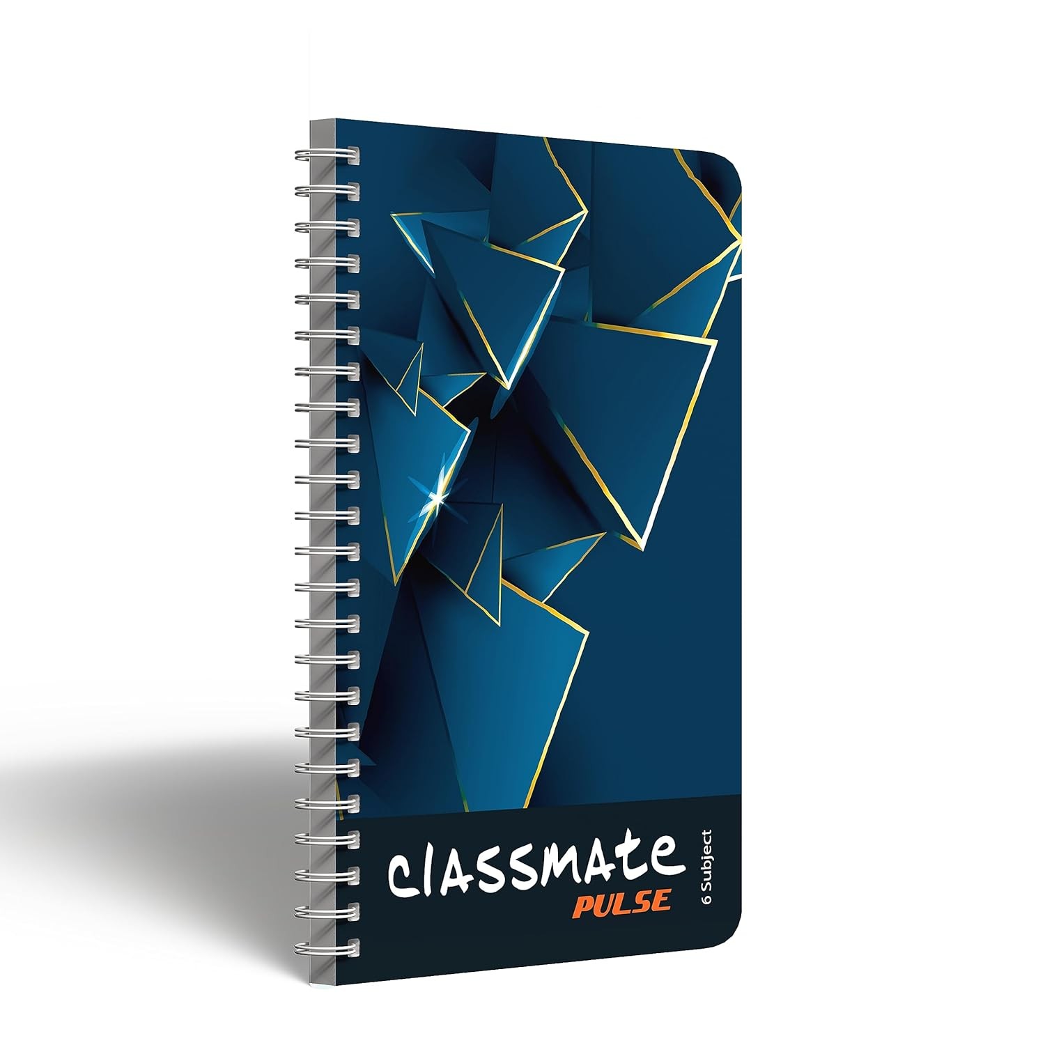 ITC Classmate Pulse| 6 Subject Spiral Notebook | 297 mm x 210 mm | Unruled | 500 Pages | Pack of 1