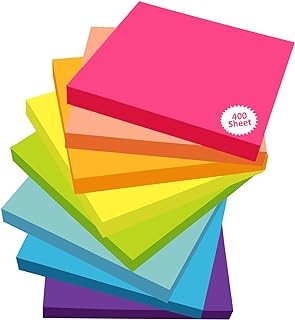OFIXO Colorful 400 Sheets Memo Pad Note N Times Post Note Paper Free Stickers Post Sticky Notes Stationary