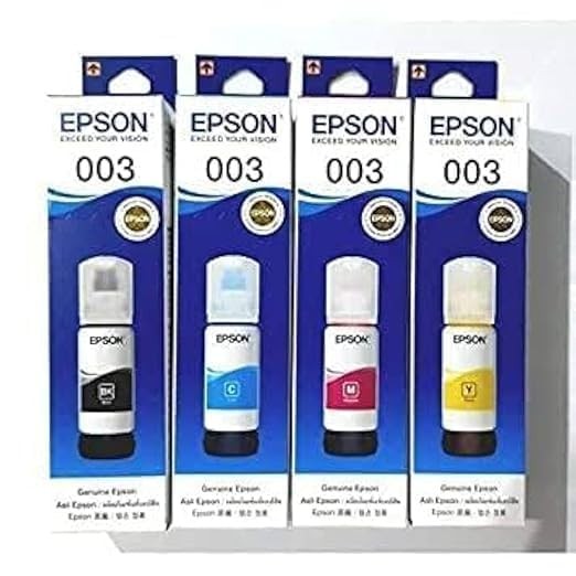 003 Original Ink Compatible for Epson L3110, L3150, L3250, L3252 L3115, L3116, L3101, L3210, L3215, L3216, L3151, L3152, L3156, L5190 Printer (003 OG Ink Set)
