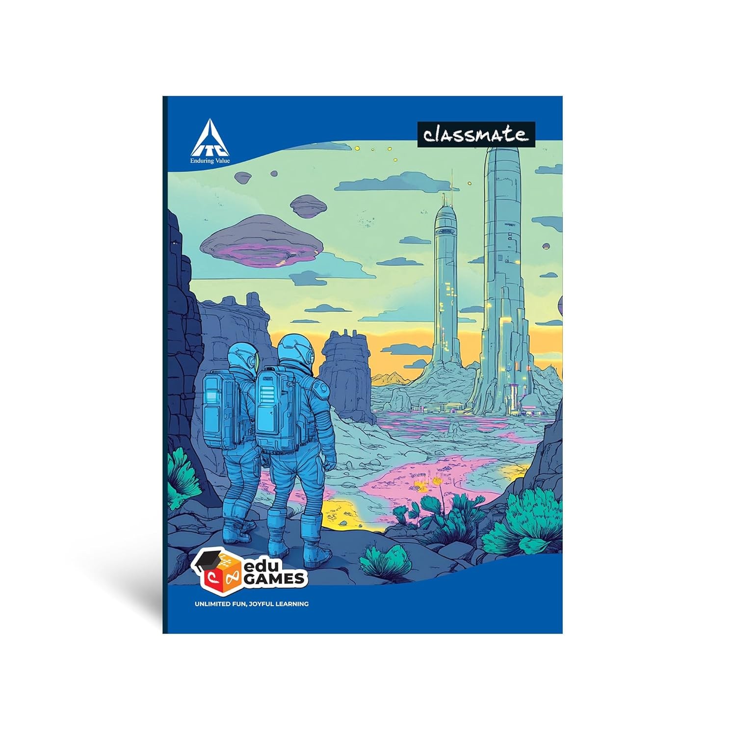 Classmate Long Notebook - 140 Pages, Single Line, 297mm x 210mm (Pack of 12)