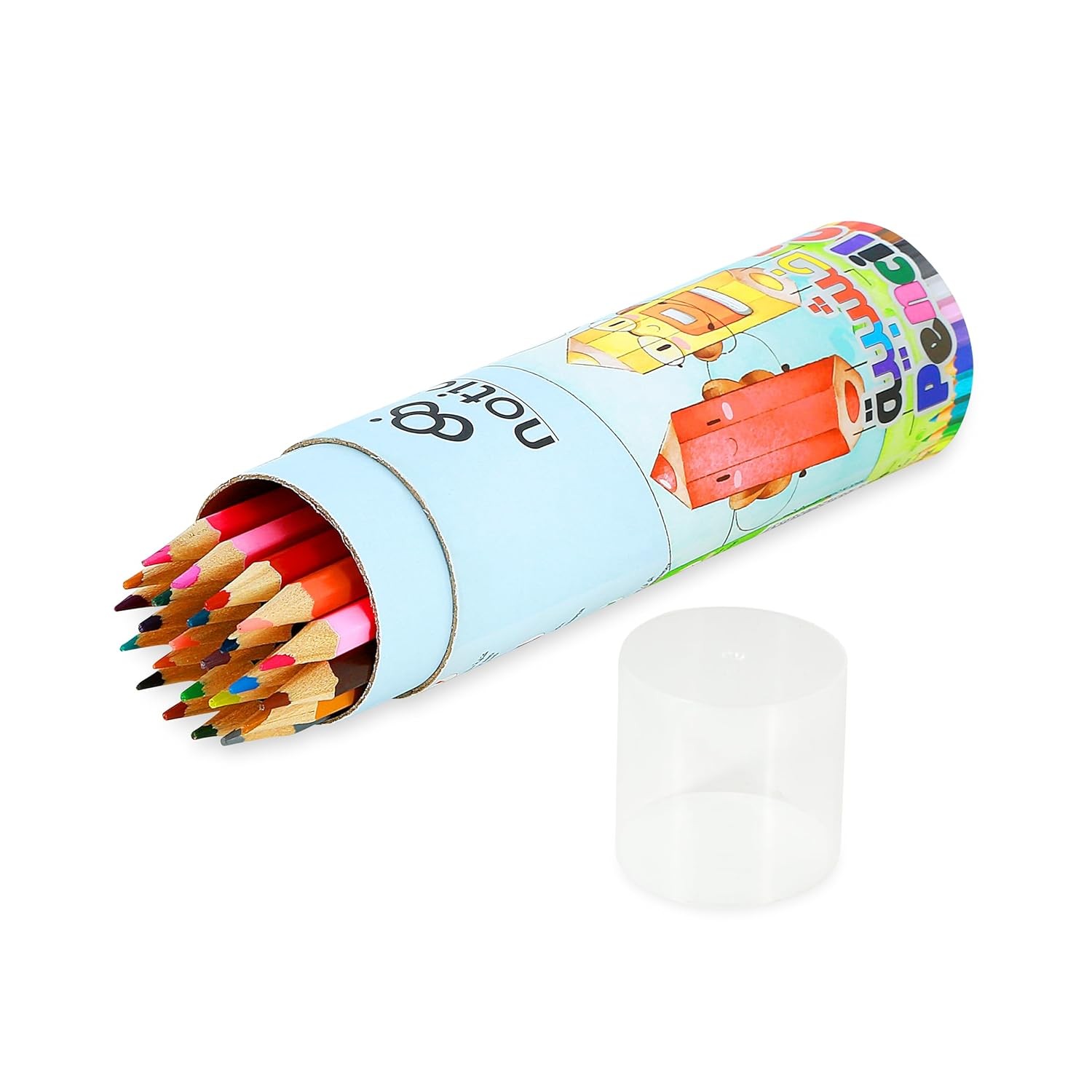 GLUN® 24 Shades Pencil Colour Set, Round Box Drawing Colour Pencil Kit for Artists, Sketching, Draw & Coloring Pencils, Drawing, Art Supplies, Multicolor